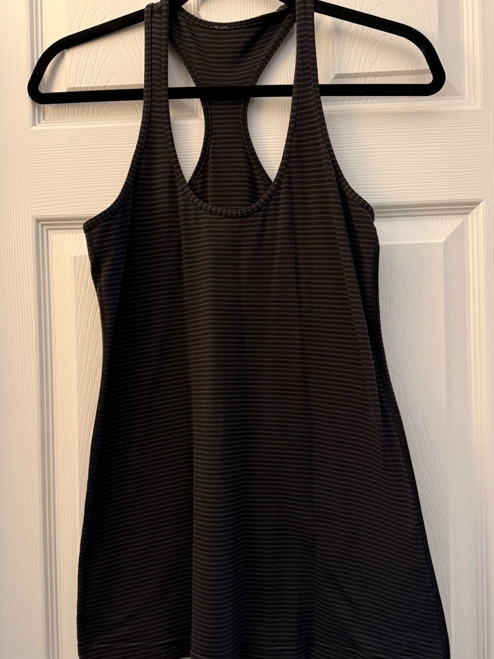 lululemon athletica Black Striped Racerback Tank